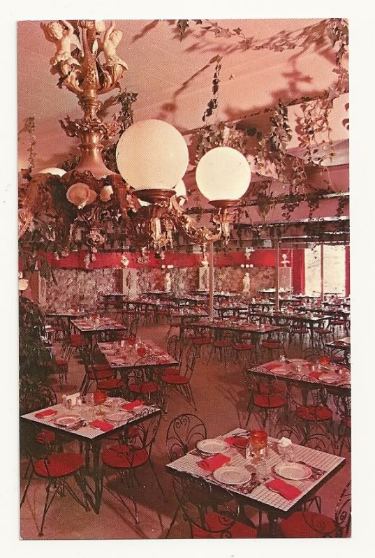 URBANA MD Peter Pan Inn Peacock Room Interior Vintage Restaurant