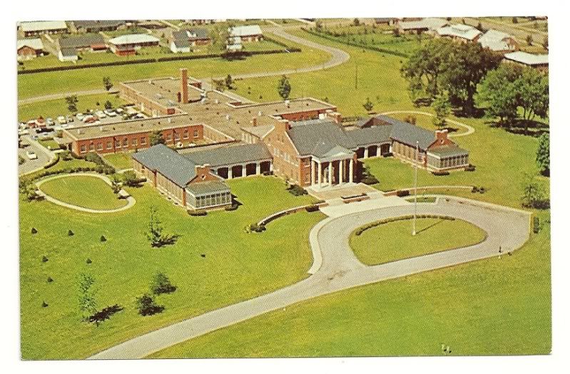 LEXINGTON KY Shriners Hospital Vtg Aerial View Postcard eBay