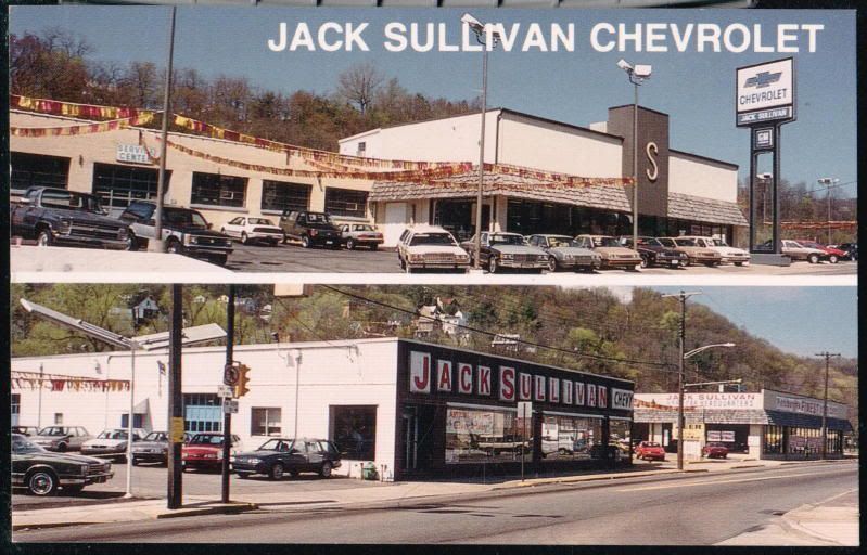 PITTSBURGH PA Jack Sullivan Chevrolet Car Dealer Vintage Etna Postcard