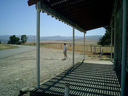 Here I am, gazing down the road I had just run