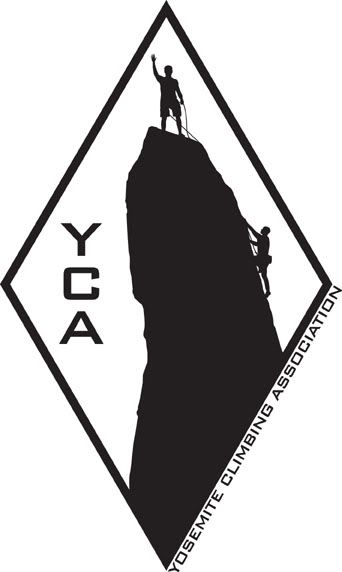 This is the Yosemite Climbing Association logo artwork that will appear on