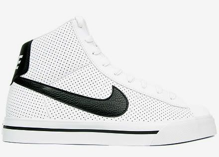 nike high top with black swoosh