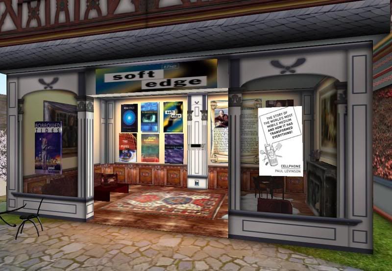 Paul Levinson's bookshop in Second Life