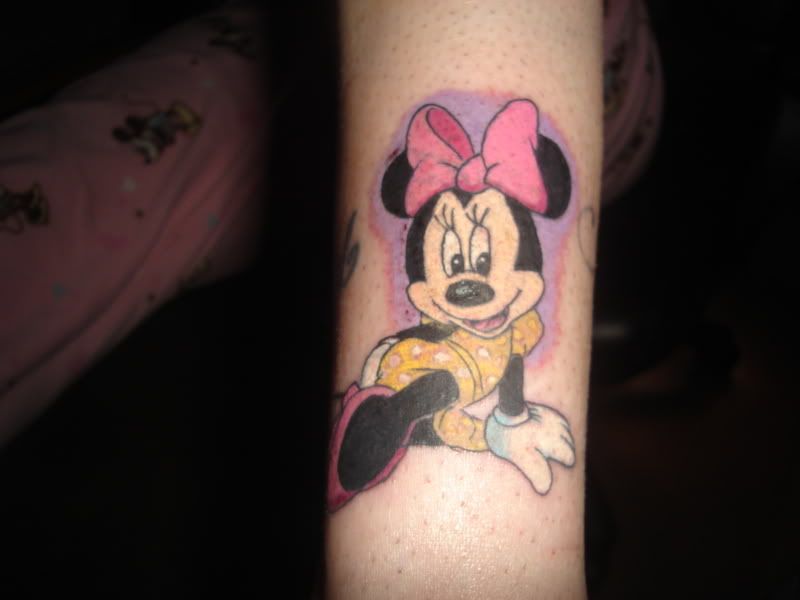 I got some color added to my Disney tattoo. this part isn't 100% yet,