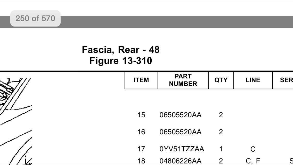 Bolt that goes in to clip (6505161aa). Holds rear bumper up to quarter