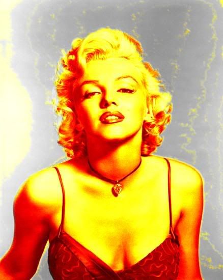 PinkWhiteBlack Skull Orange Marilyn Monroe Myspace Layout