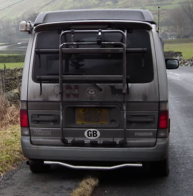 mazda bongo bike rack