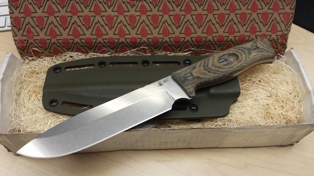 SOLD! Survive Knives GSO 7/7 Camo scales