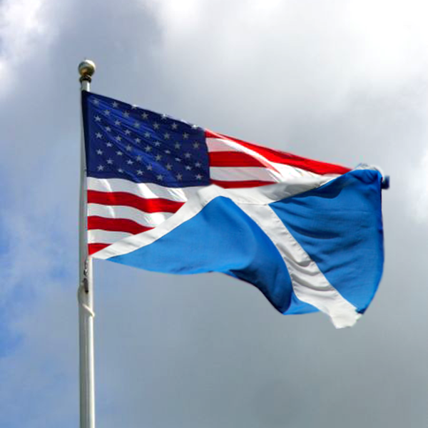 american flag. Scottish-American Flag
