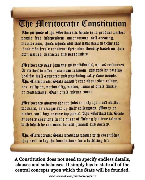 The Meritocratic Constitution