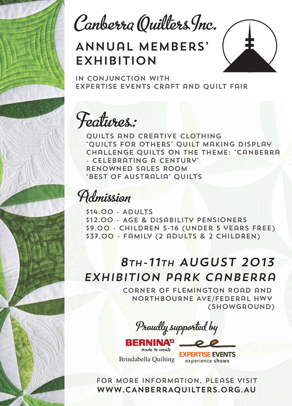 Canberra Quilters Member's Exhibition