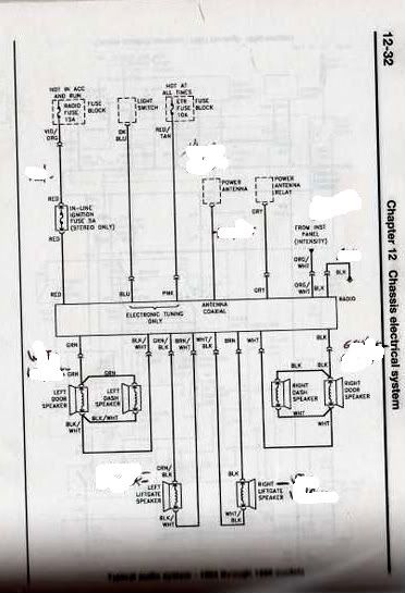 Radio Troubles  Need Wiring Diagram  1988 Jeep Cherokee