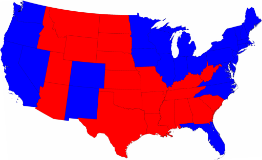 2008 electoral state map