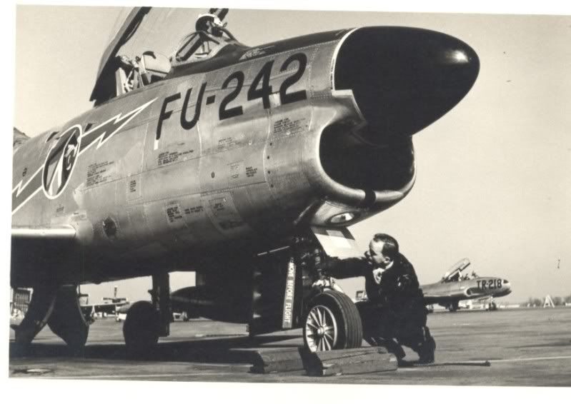85th-Gruber_and_F-86D_at_Scott.jpg