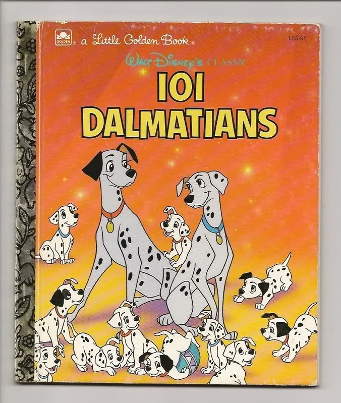 Disney 101 Dalmatians Dalmations Little Golden Book LGB