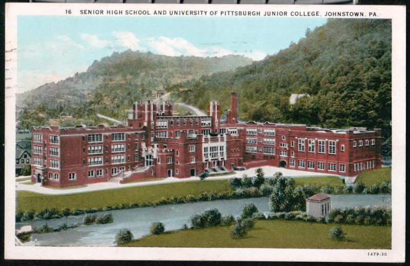 JOHNSTOWN PA High School University of Pittsburgh Jr College Vintage ...