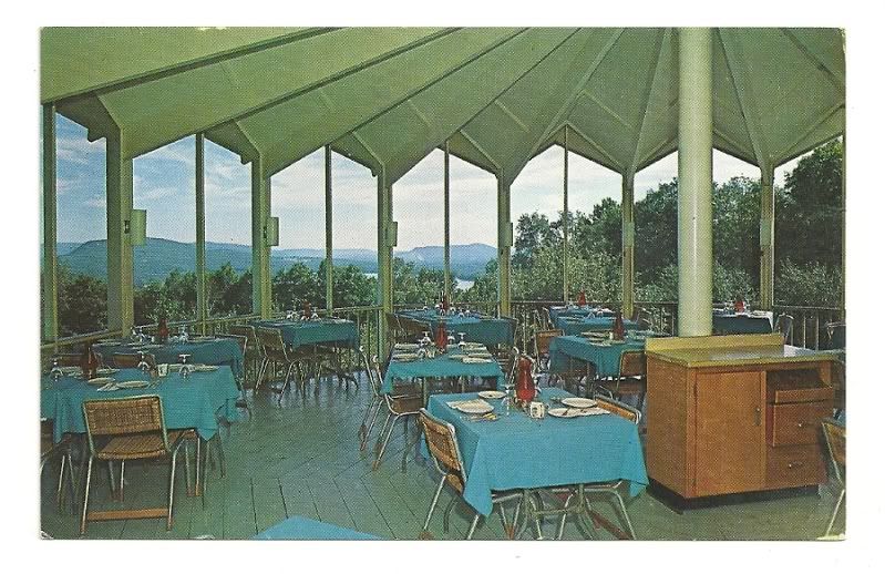 LENOX MA Avaloch Inn Gazebo Restaurant Dining Room Vtg  