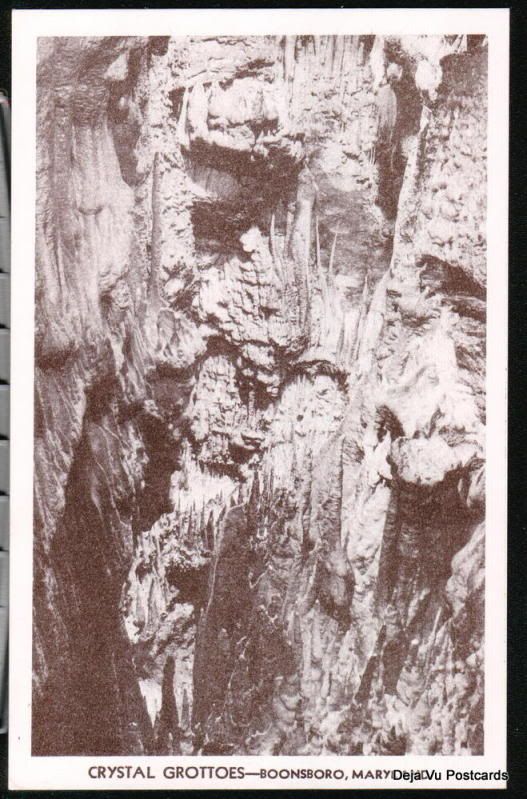 BOONSBORO MD Crystal Grottoes Maryland Caverns Vtg B&W  