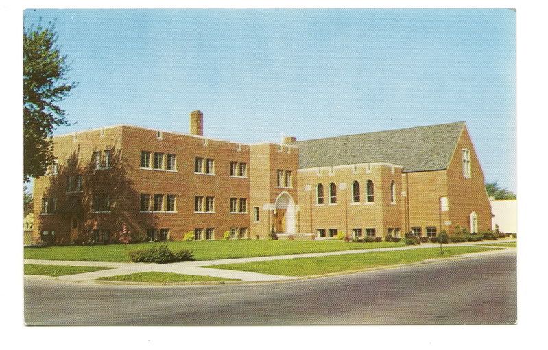 DETROIT MI Holy Communion Lutheran Church Vtg Postcard  