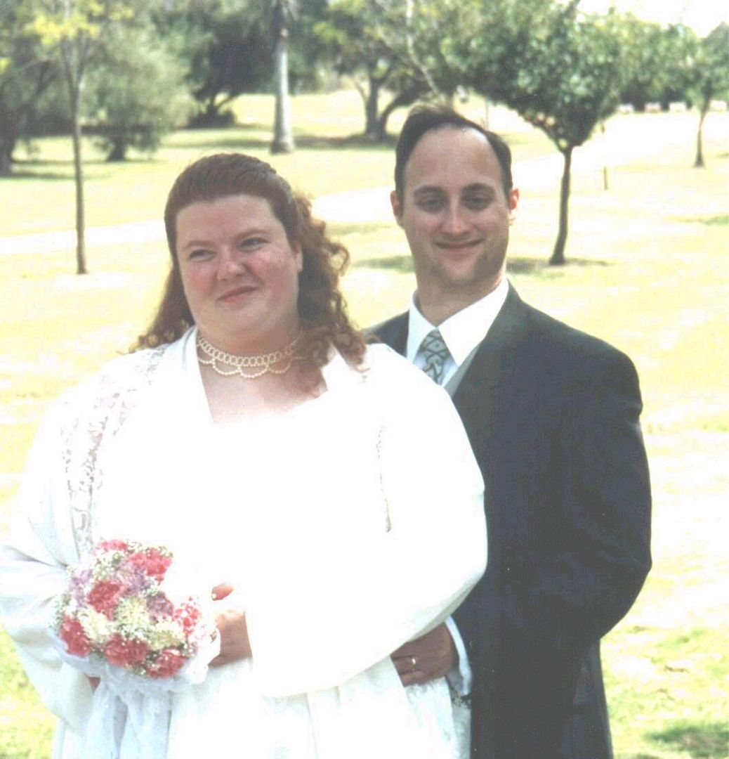 Michelle and I, Morley Field, San Diego, CA, 14 April 2001.