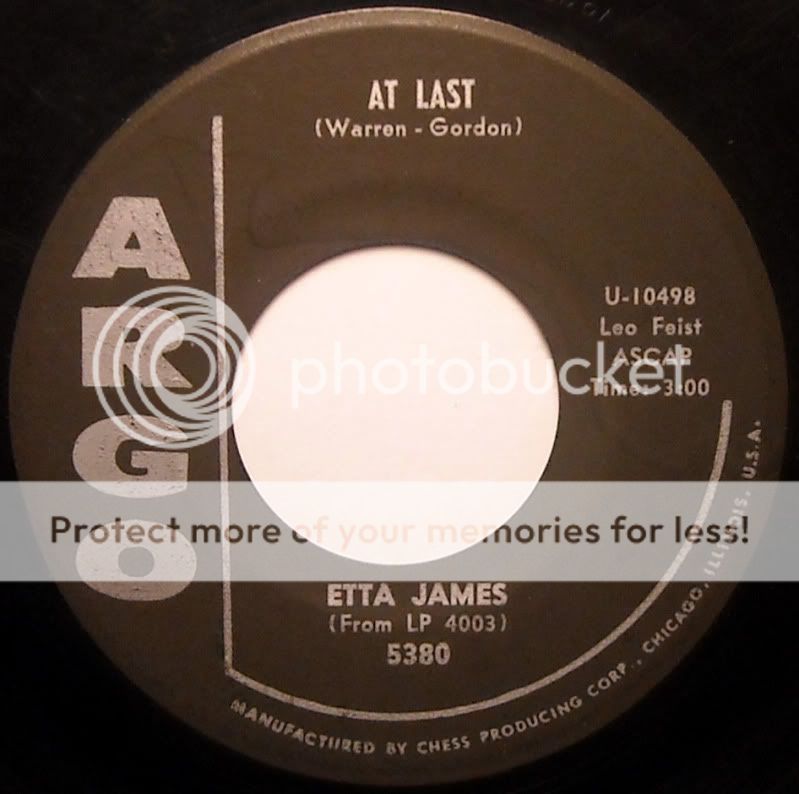 ETTA JAMES At Last   I Just Want To Make Love To You   Argo 45 #5380