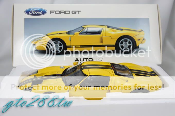   18 scale Ford GT 2003  Yellow/Black Stripes (from GT40 GT 40)  
