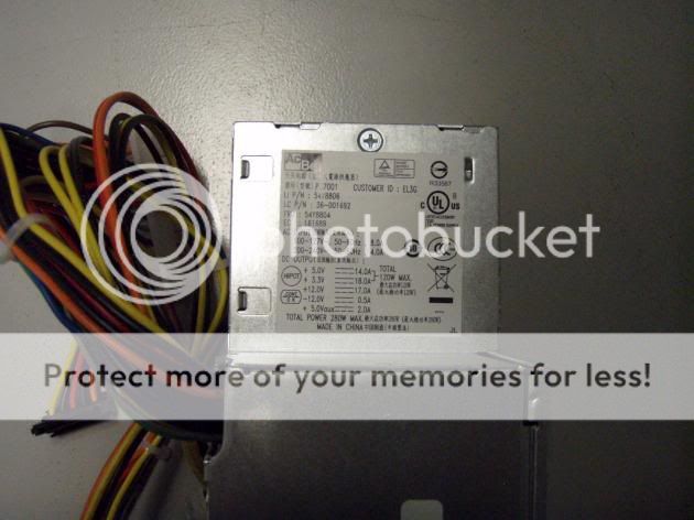   New IBM Thinkcentre M57 280W Power Supply FRU 54Y8804 AcBel  