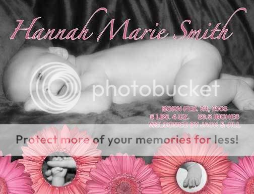 100 CUSTOM PHOTO BIRTH ANNOUNCEMENTS W ENV   NEW DESIGN  