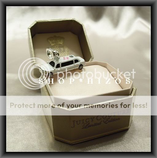 juicy couture limited edition limo charm in white featuring prom 2011