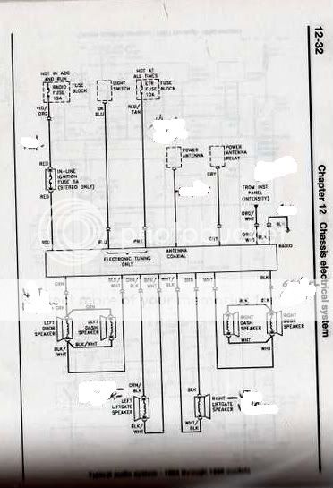 1992 Jeep Cherokee Radio Wiring Diagram